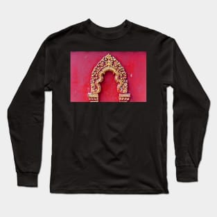 Architectural detail of Angkor Wat Long Sleeve T-Shirt